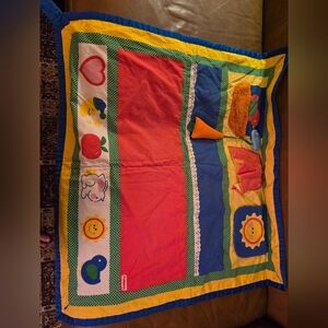 Playskool Baby Vintage 1985 Fold N Go Activity Play Mat Quilt